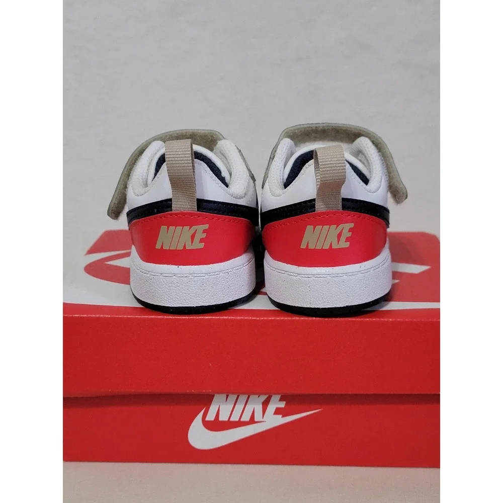 Toddler's Nike Court Borough Low Recraft, Blue/White/Red, Size 4C,‎ NWT - Picture 8 of 10